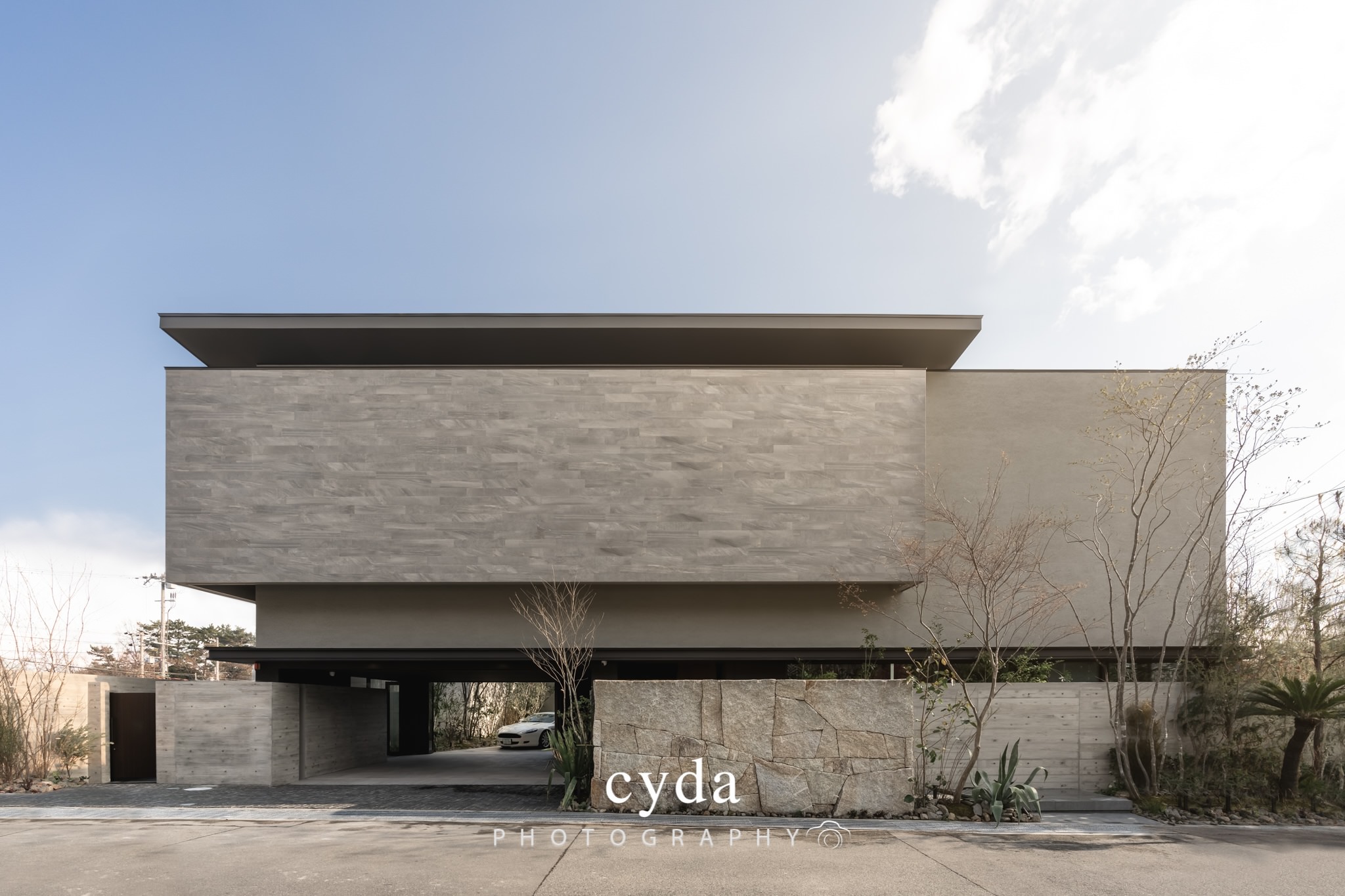 Quiet residential entrance in Japan
